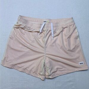 Duvin Lounge Shorts Men XL Pink White Lined Swim Trunks Board Mesh 5.5" Inseam
